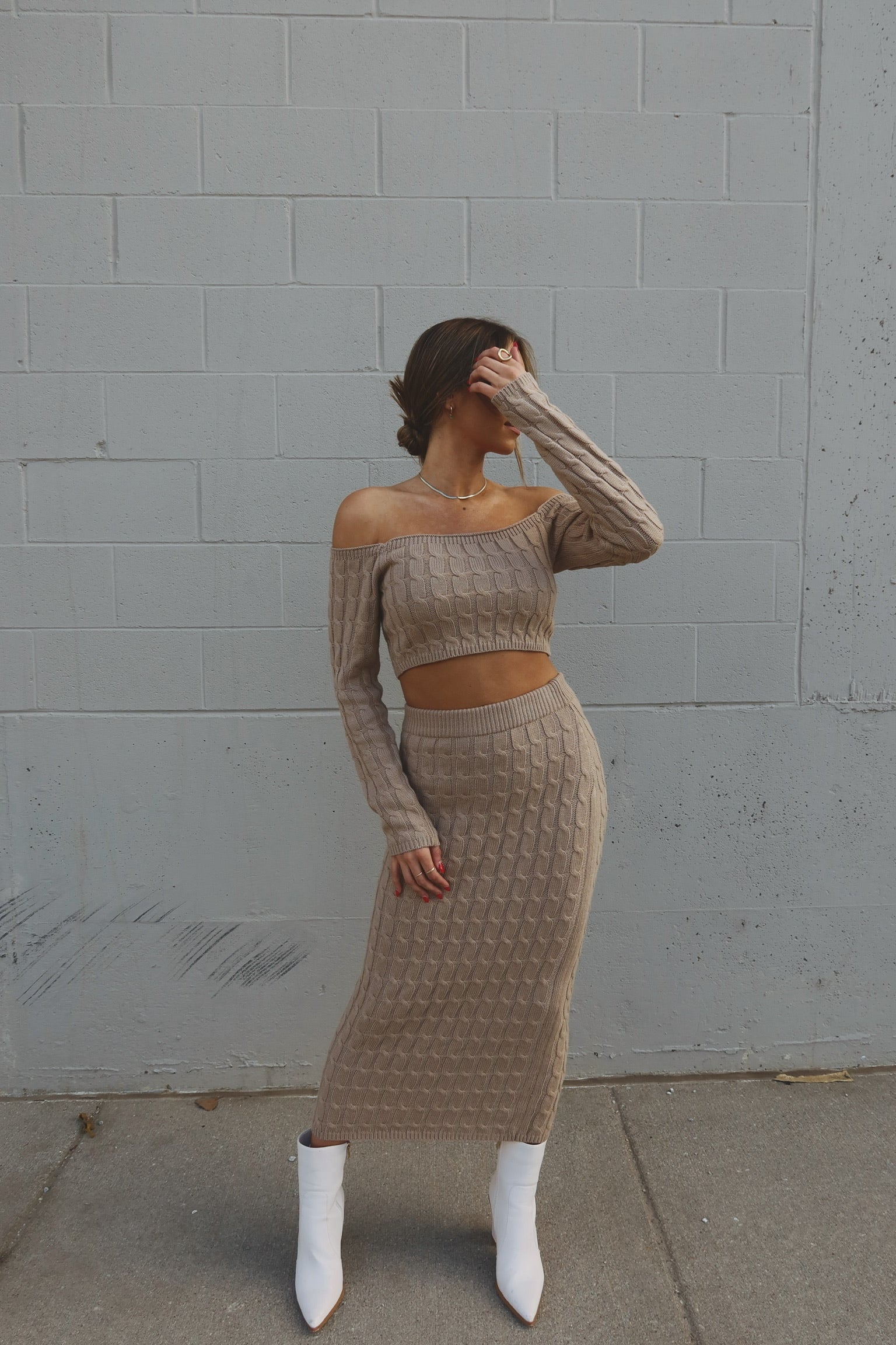 Chloe Knit Midi Set