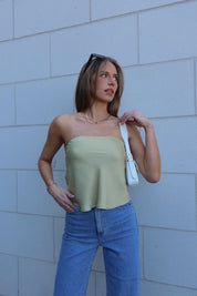 Sadie Satin Tube Top