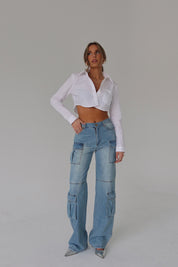 Trinity Denim Cargo Pants