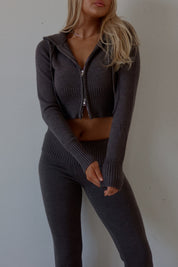 Hayden Knit Zip Up Set