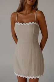 Marlee Scallop Trim Mini Dress