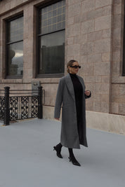 SALE :Drew Trench Coat in Grey