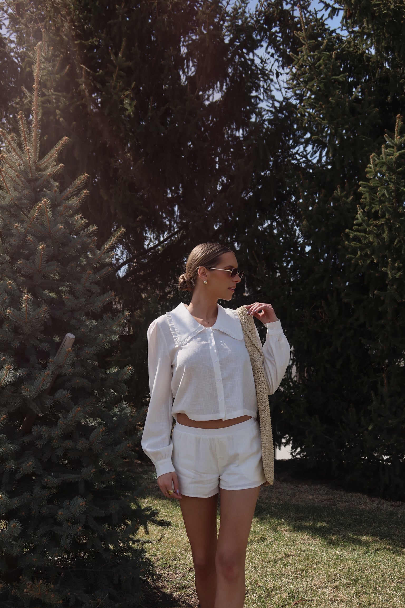 Linen Low Rise Short
