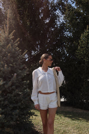 Linen Low Rise Short