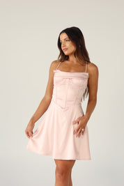 Kelsea Satin Bustier Mini Dress