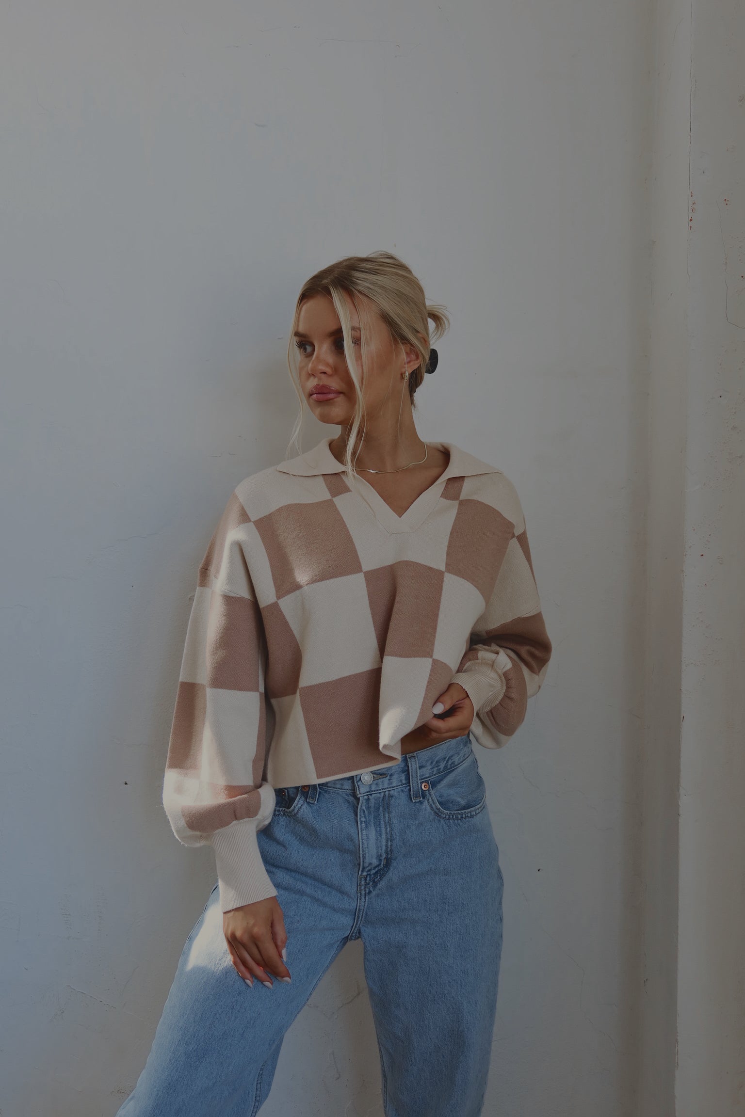 Murphy Checkered Sweater