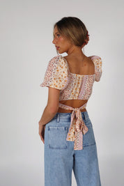 SALE :Hudson Floral Wrap Top