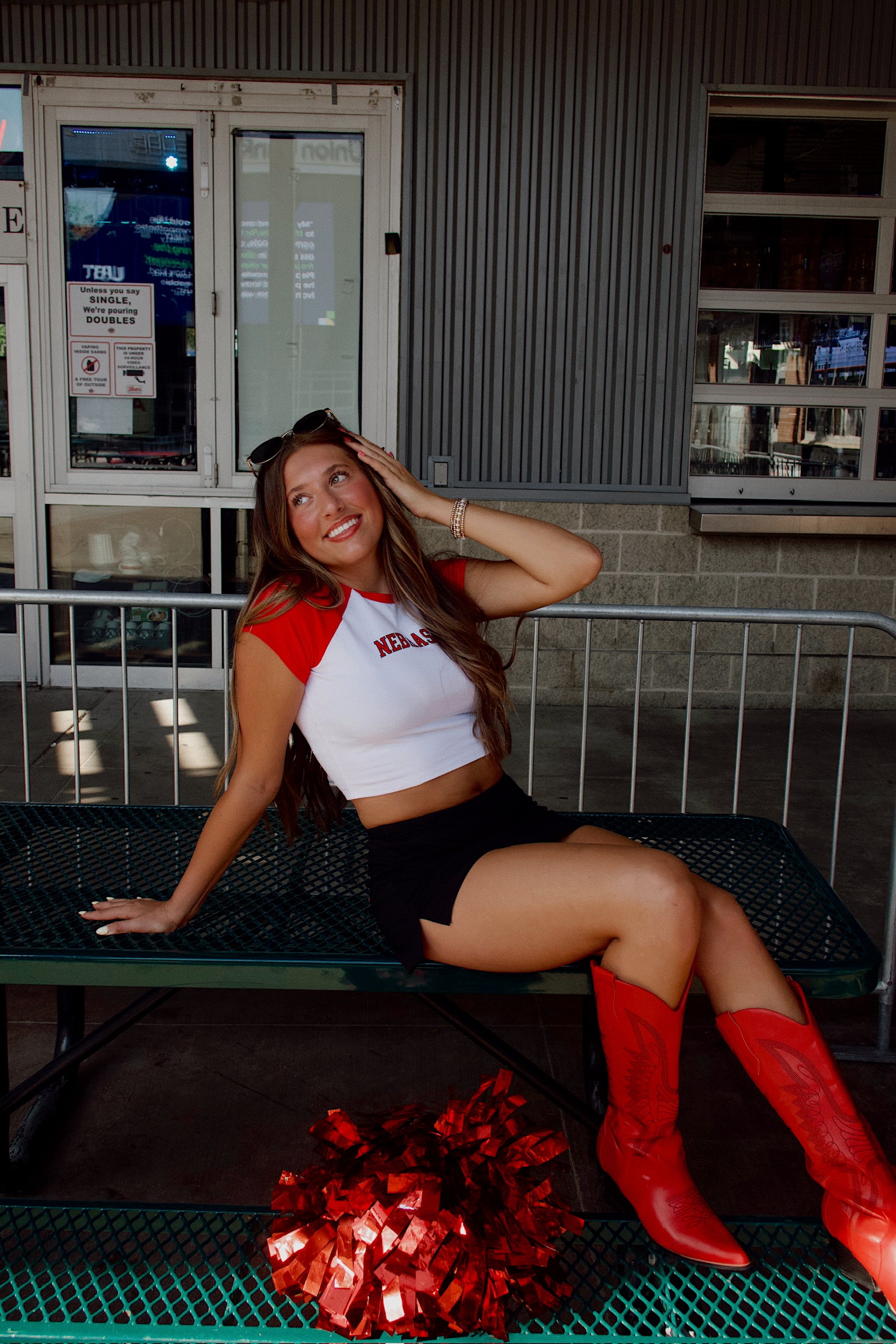 Nebraska Homerun Tee In Red