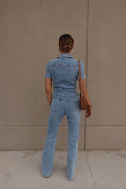 Chelsey Blue Denim Jumpsuit