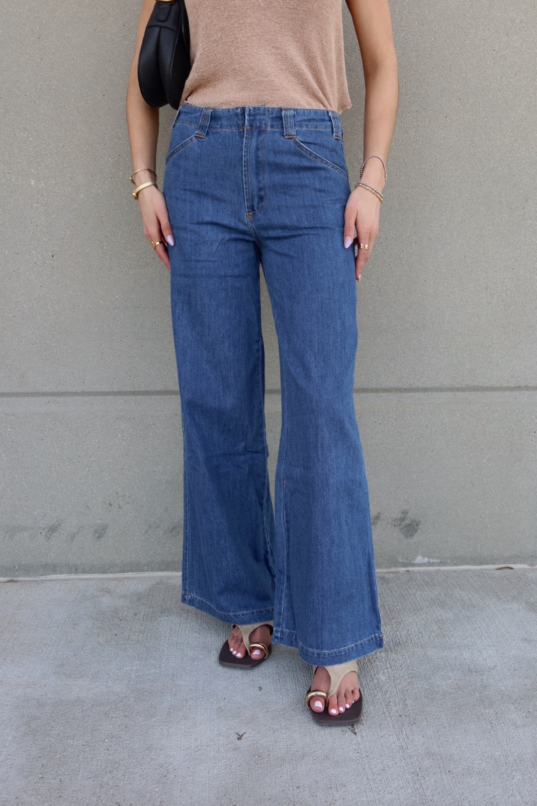 Keaton Wide Leg Denim Pants