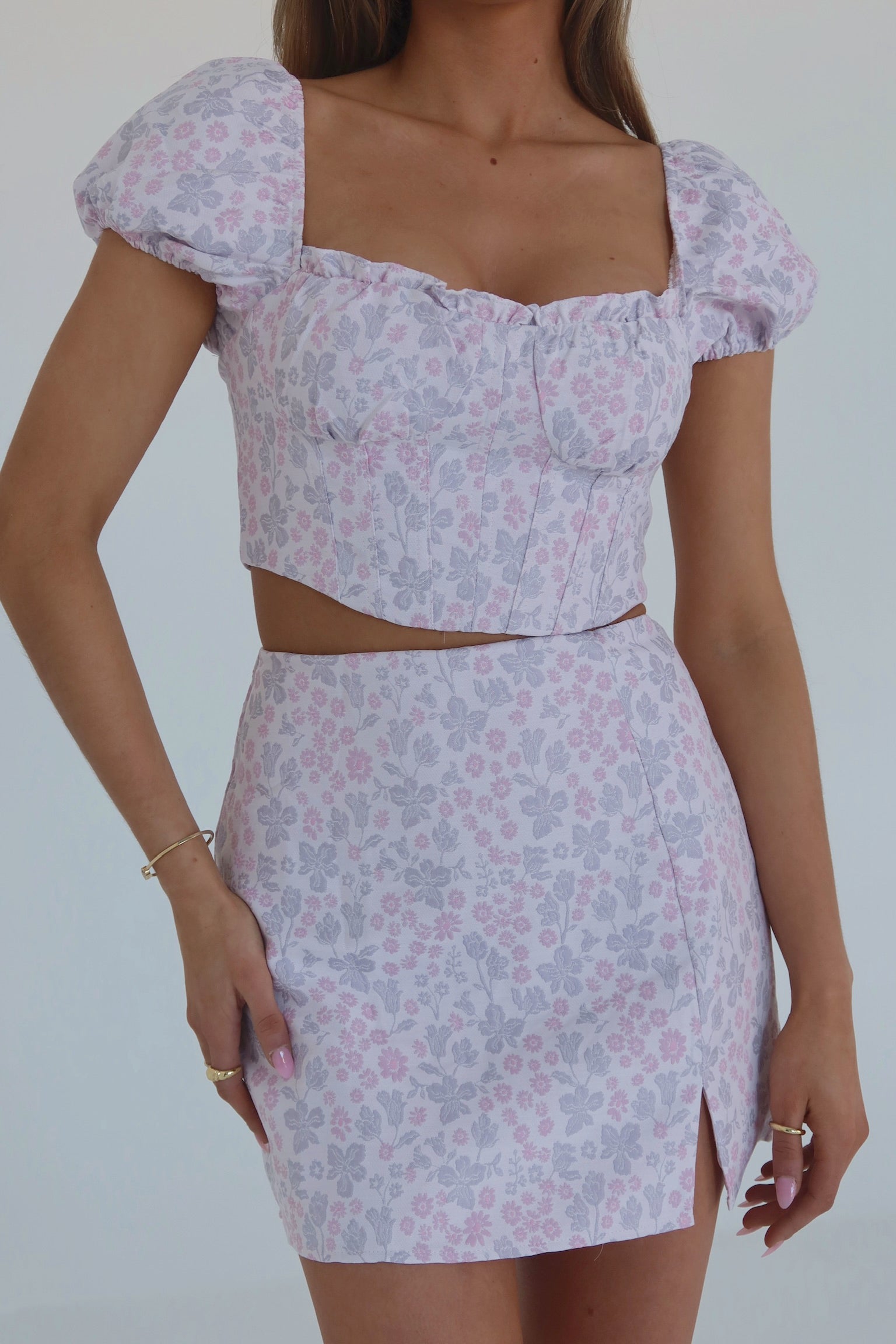 Giovanna Floral Puff Sleeve Top