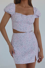 Giovanna Floral Puff Sleeve Top