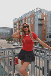 Nebraska Triple Threat Tee In Red