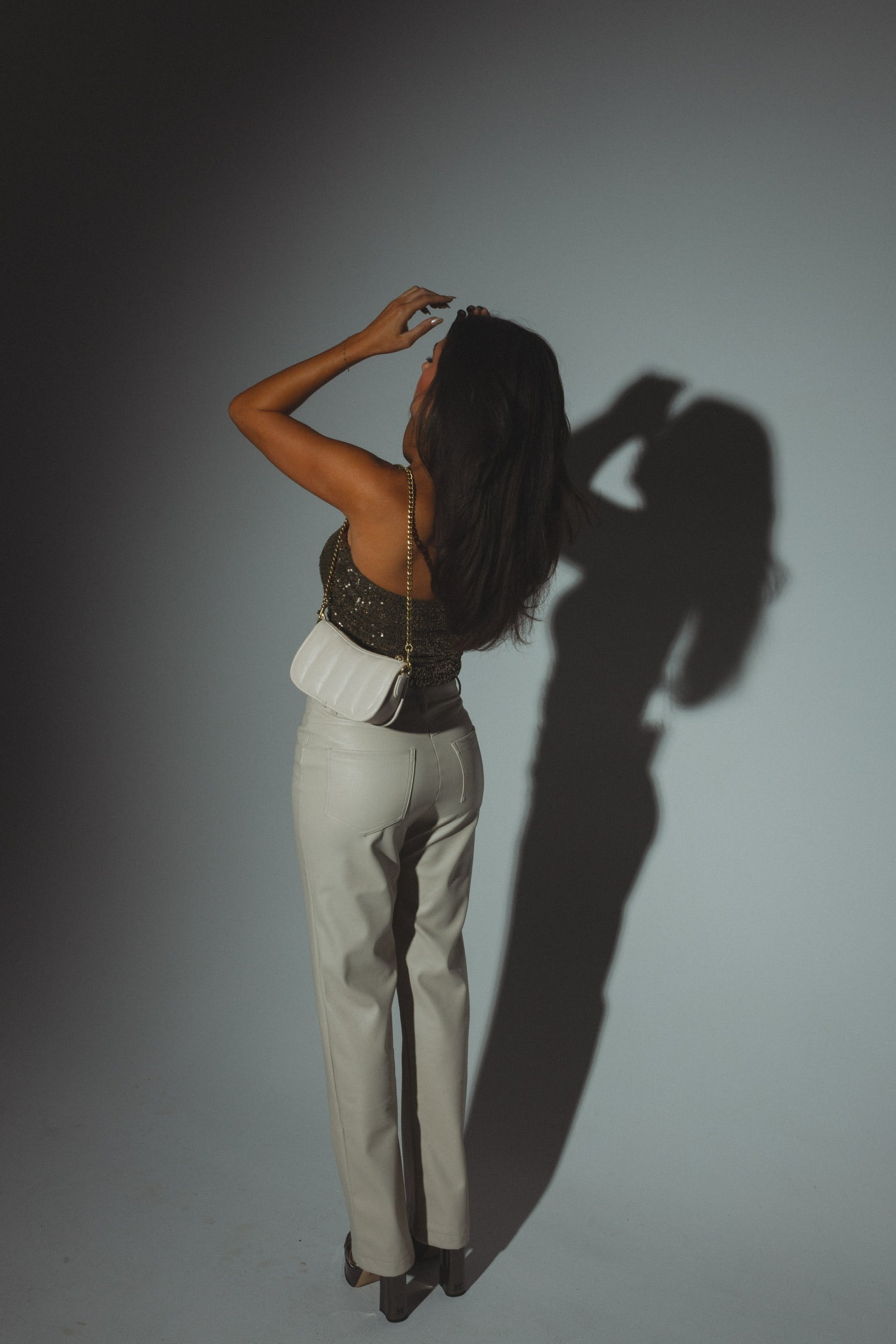 Olivia Sequin Strapless Top