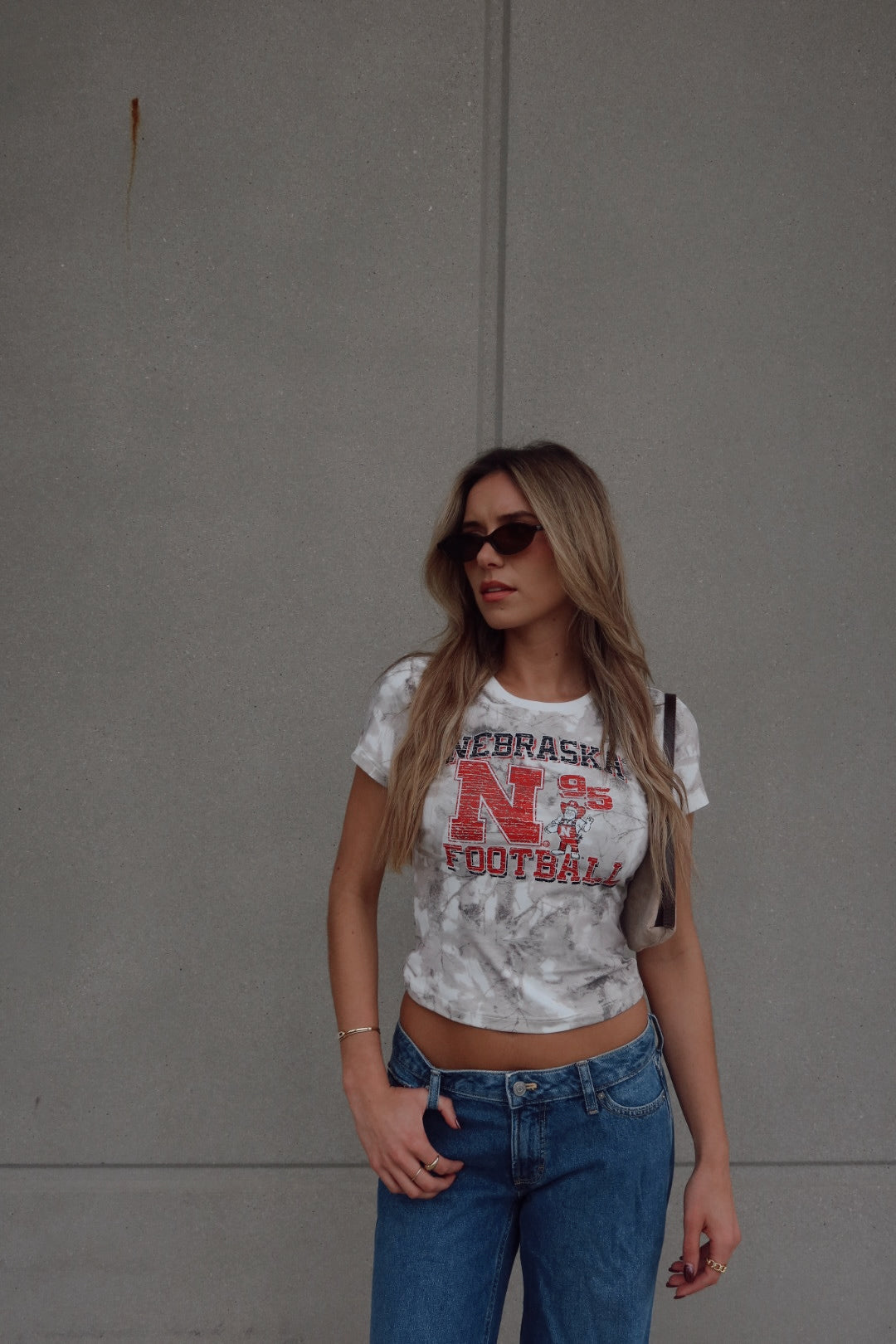 Nebraska Football Camo Baby Tee