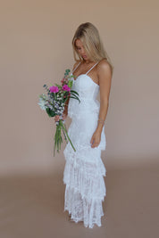 Mabel Lace Bustier Maxi Dress