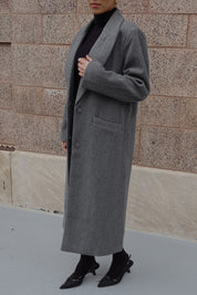 SALE :Drew Trench Coat in Grey