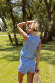 Holly Striped Shorts Set