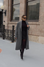 SALE :Drew Trench Coat in Grey