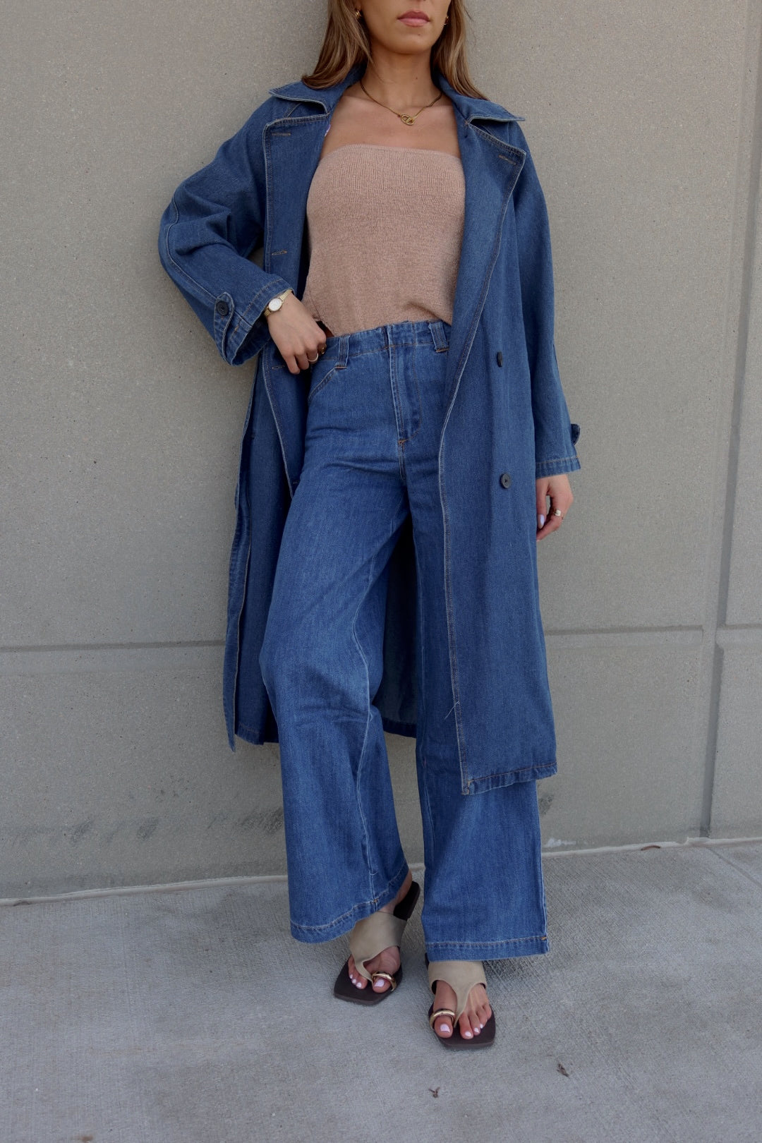 Keaton Wide Leg Denim Pants