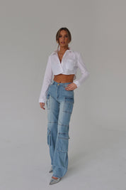 Trinity Denim Cargo Pants