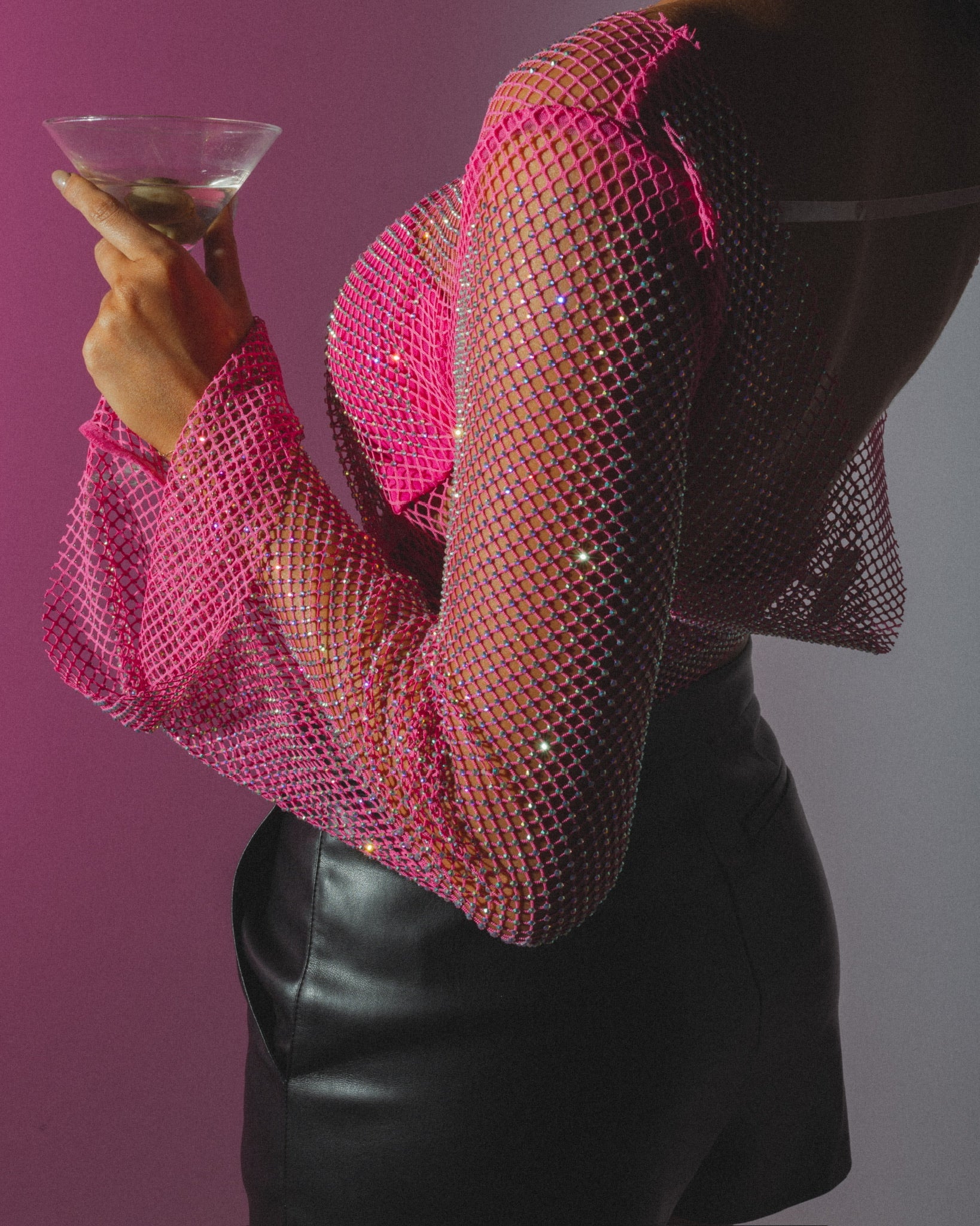 Ariana Jewel Mesh Top