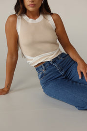 Lena Contrast Knit Tank