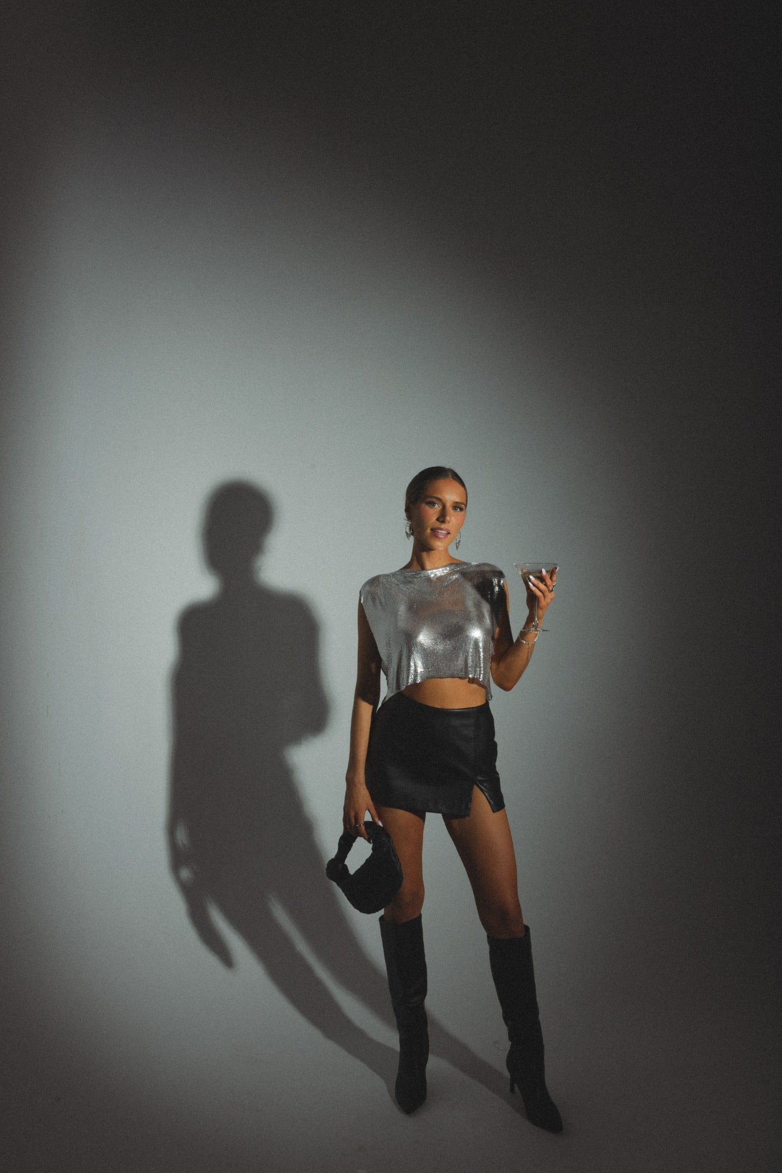 RESTOCKED :High Shine Chainmail Top