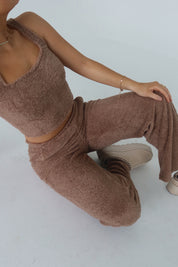 Mocha Cozy Flare Pants