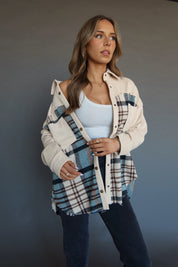 Kalen Contrast Plaid Shacket