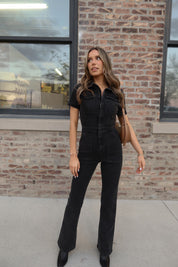 RESTOCKED: Chelsey Denim Jumpsuit