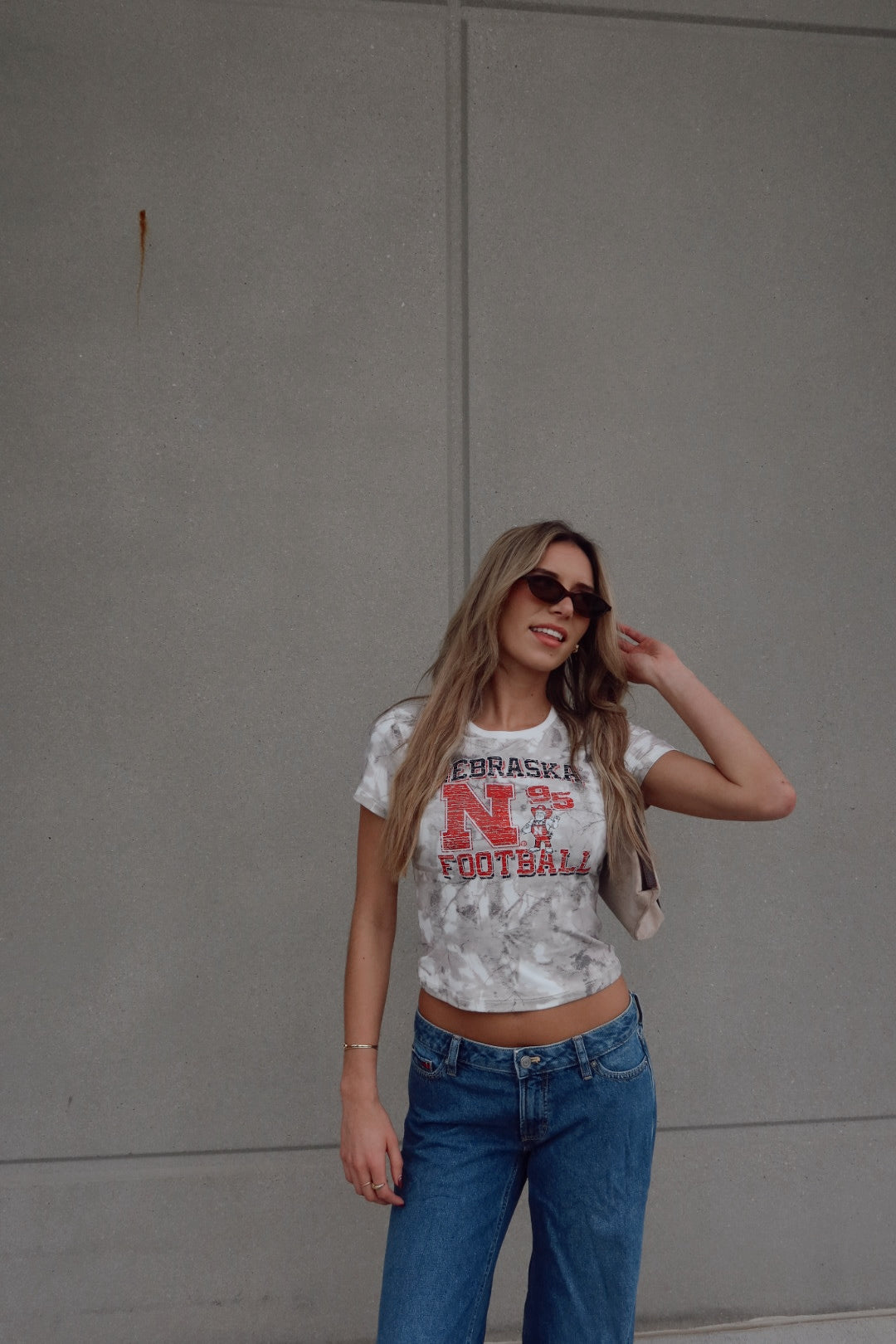 Nebraska Football Camo Baby Tee