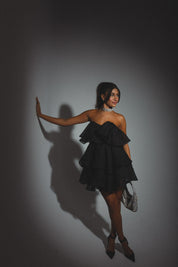 Lily Rose Strapless Tiered Mini Dress