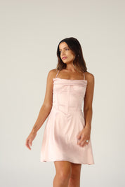 Kelsea Satin Bustier Mini Dress