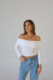 Ella Off The Shoulder Long Sleeve Top