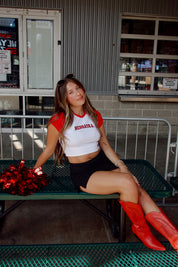 Nebraska Homerun Tee In Red