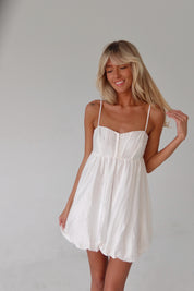 Gingham Bubble Hem Mini Dress
