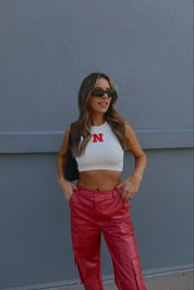 Embroidered Nebraska Tank