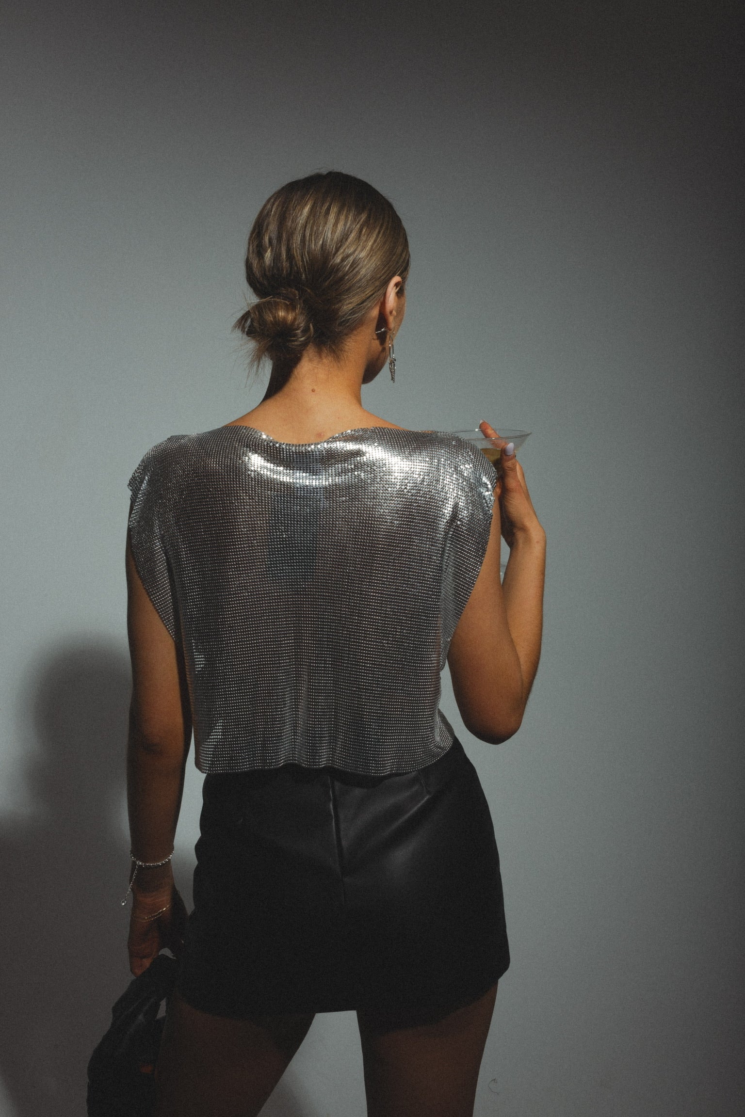 RESTOCKED :High Shine Chainmail Top