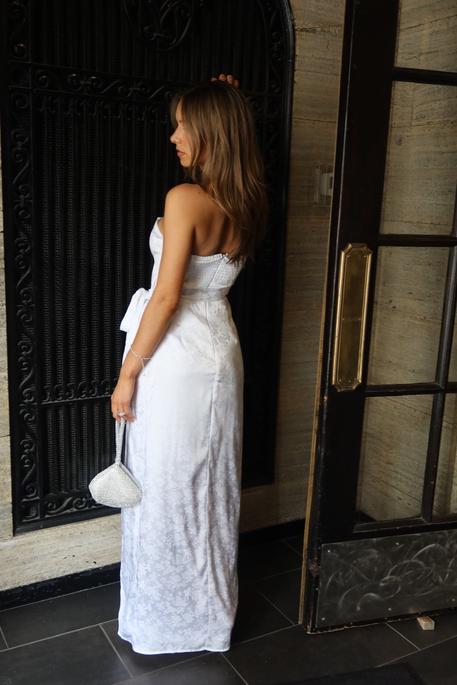 Jailyn Jacquard Maxi Dress