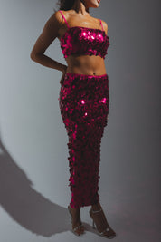 RESTOCKED :Syd Sequin Crop Top