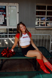 Nebraska Homerun Tee In Red