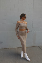 Chloe Knit Midi Set