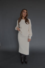 Andie Ribbed Knit Midi Skirt