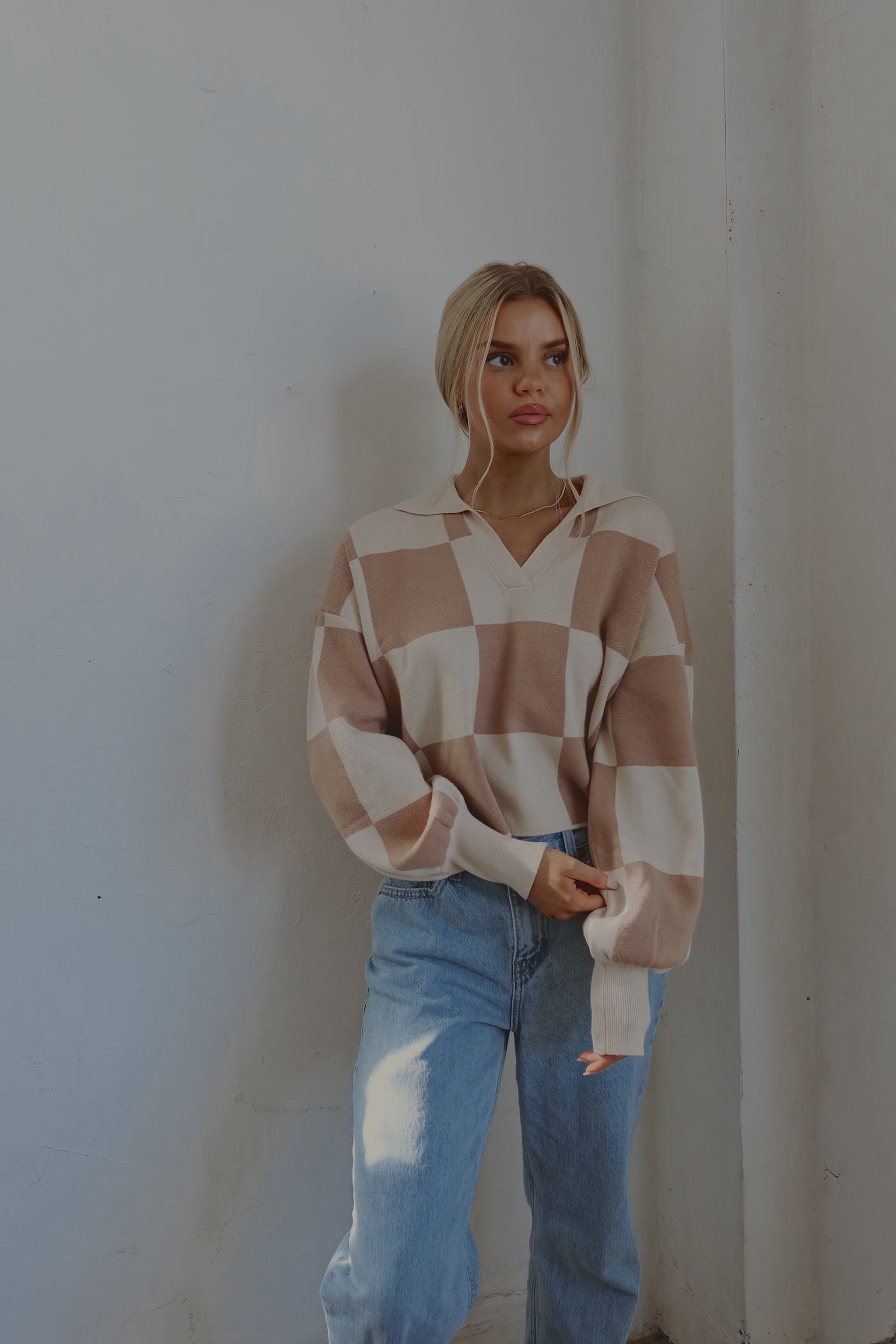 Murphy Checkered Sweater