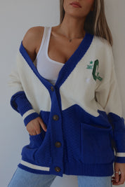 California Oversized Varsity Cardigan