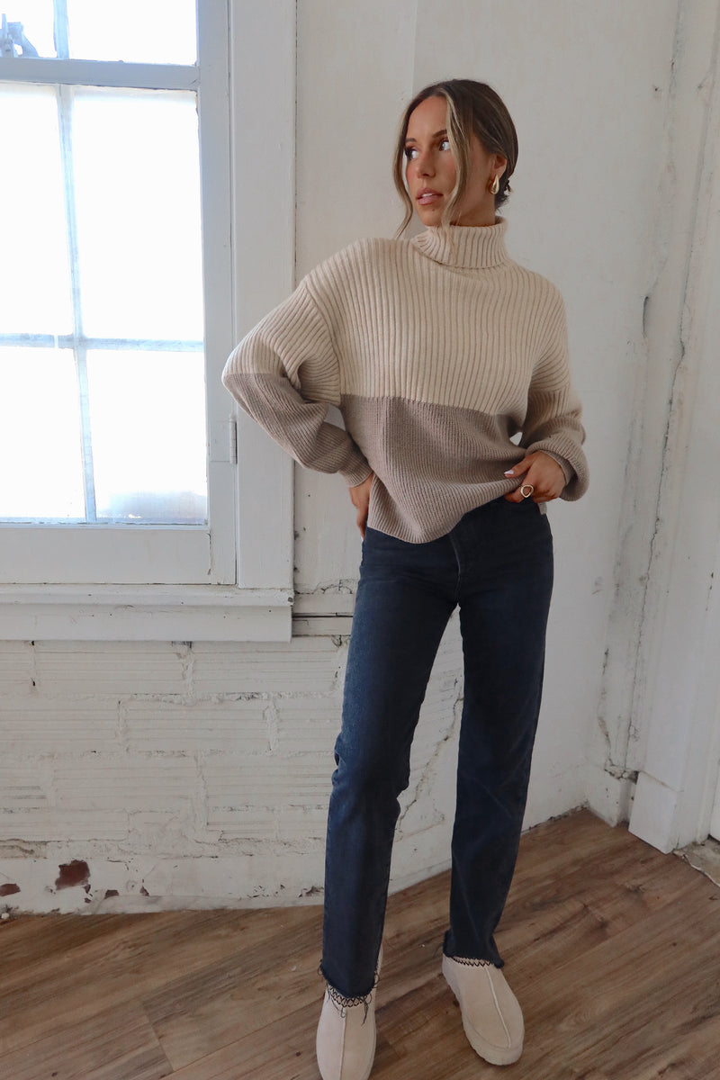 Candice Color-Block Sweater