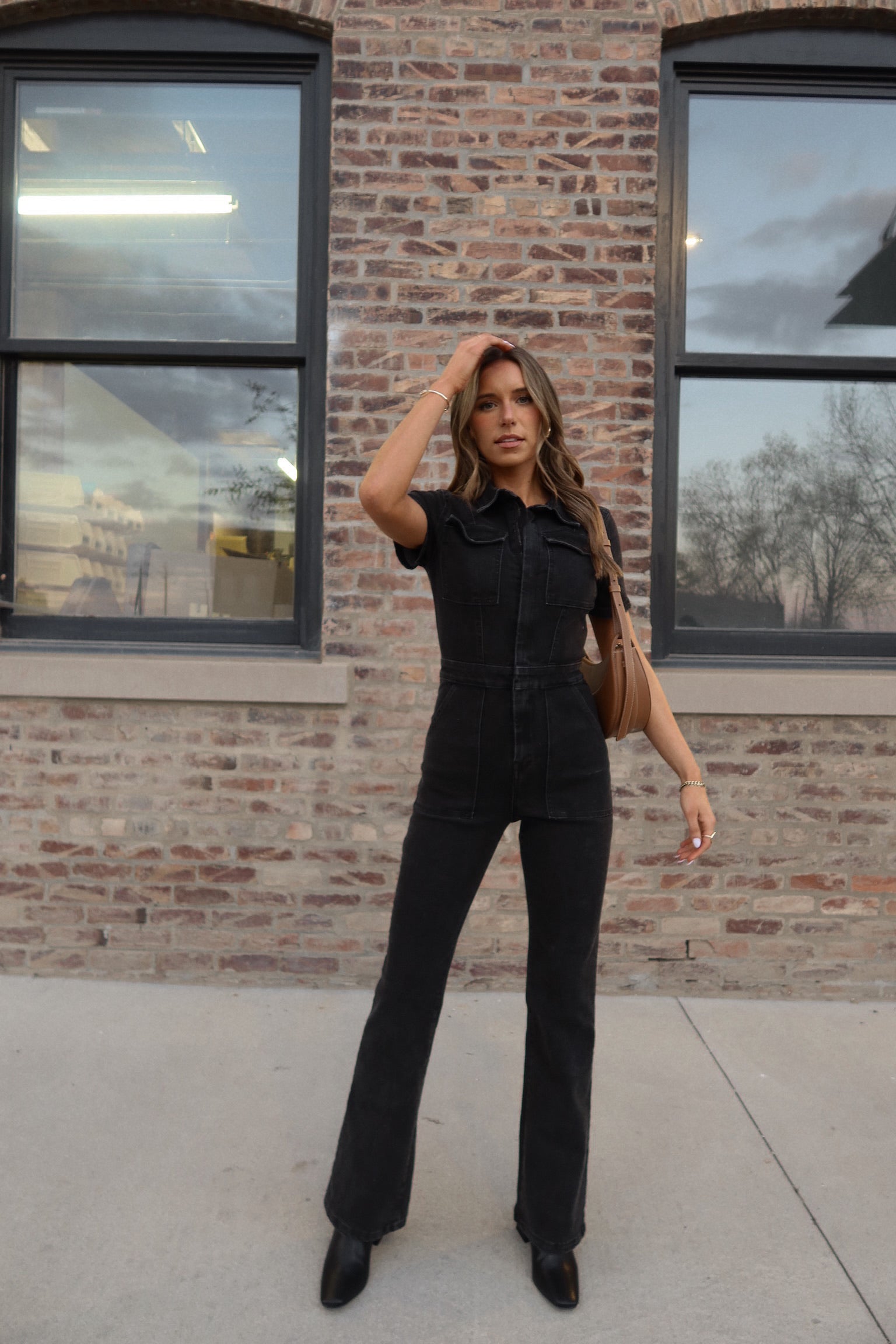 RESTOCKED: Chelsey Denim Jumpsuit