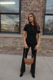 RESTOCKED: Chelsey Denim Jumpsuit