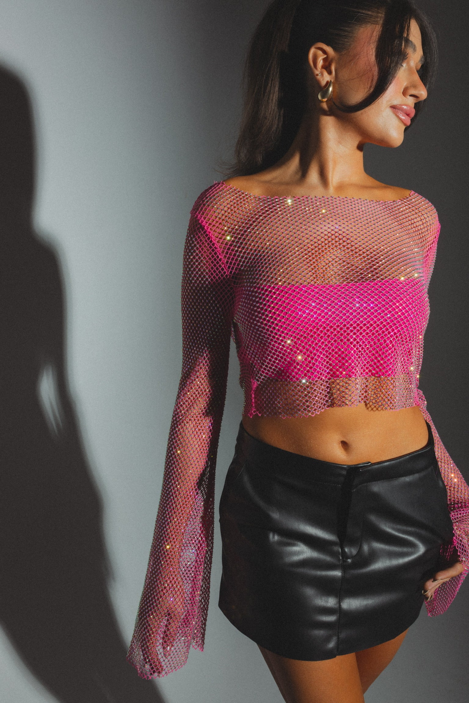 Ariana Jewel Mesh Top